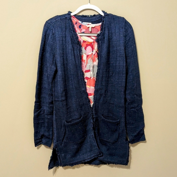 Cabi Knit Duchess Cardigan Blue Flecked Sweater size small like new condition - Picture 4 of 16